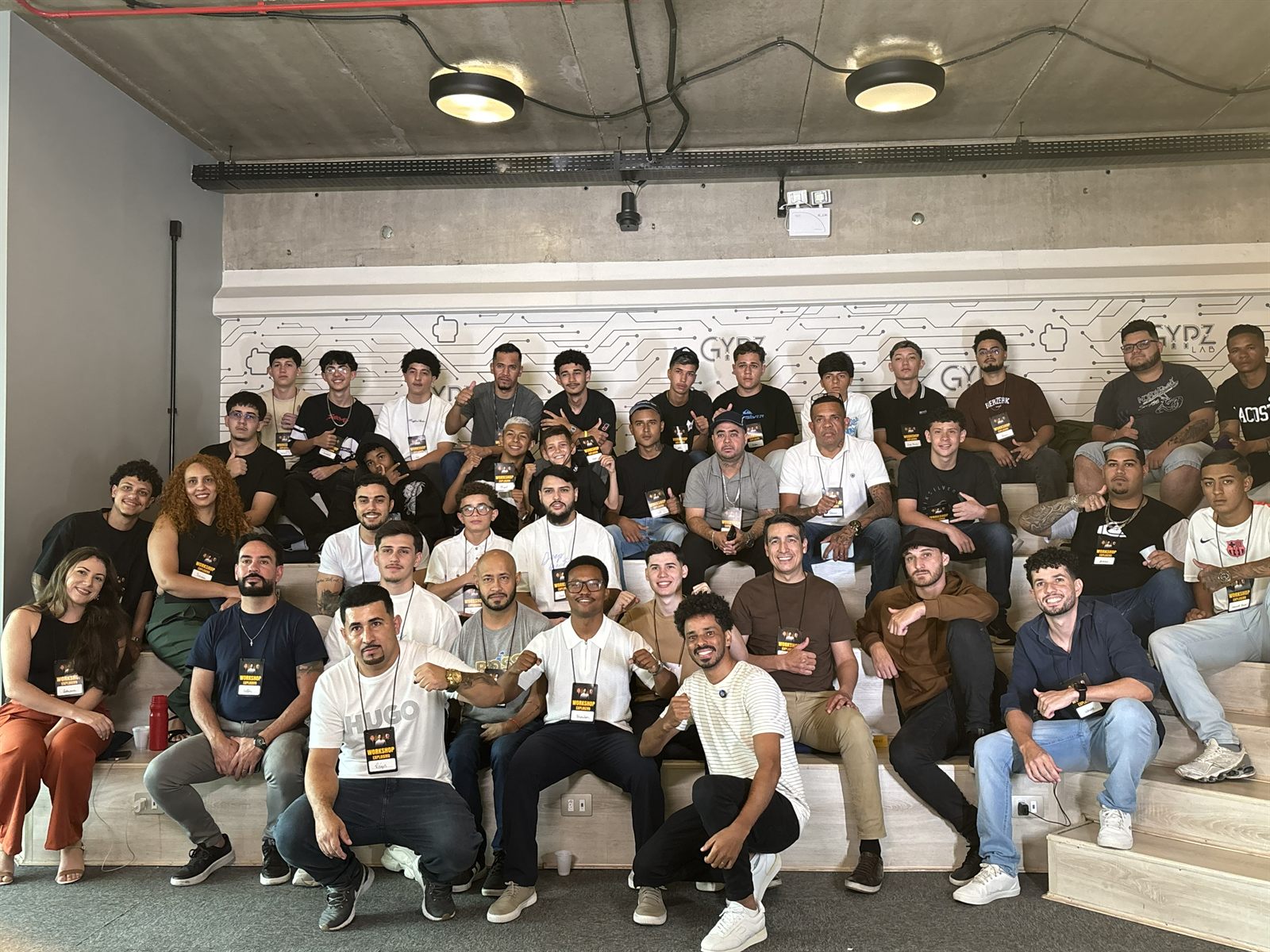 Workshop presencial com turma de alunos